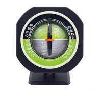 Inclinometer Angle Gauge with LED Light for Vehicle Slope Measurement, Auto Level Meter and Declinometer for Road Condition Monitoring, Black Plastic