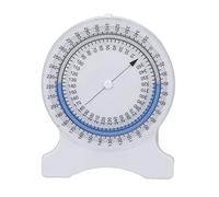 Inclinometer Physical Non Leak Bubble Accurate Measurements Scratch Resistant Surface 360 Rotation for Students Professionals White ABS (Blue)