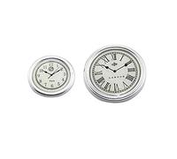 Includes 2 pieces of miniature wall clocks, one larger and one smaller, durable to use