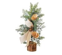 Includes Decorative Accessories, Miniature Artificial Christmas Tree, For Tabletops, Mantelpieces, Bookshelves, And Windowsills(Pine Leaf)