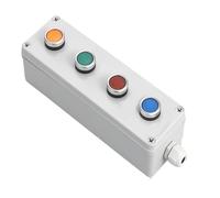 Includes push-button switch box, emergency stop/start switch, alarm, and self-locking motor control box.(Pink)