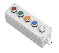 Includes push-button switch box, emergency stop/start switch, alarm, and self-locking motor control box.(WHITE)