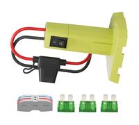 Includes wire from power wheel adapter for power wheel compatible with 7.2-20V lithium battery