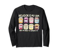 Inclusion Is My Jam And I'm Here To Spread It Autism Teacher Long Sleeve T-Shirt