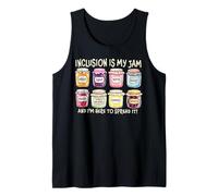 Inclusion Is My Jam And I'm Here To Spread It Autism Teacher Tank Top