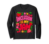 Inclusion is My Jam Groovy Special Education Sped Teacher Long Sleeve T-Shirt
