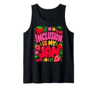 Inclusion is My Jam Groovy Special Education Sped Teacher Tank Top