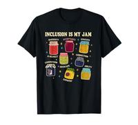 Inclusion Is My Jam Neurodiversity Kindness Empower Teacher T-Shirt