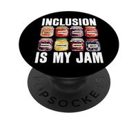 Inclusion Is My Jam SPED Teacher Special Education Autism PopSockets Adhesive PopGrip