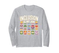 Inclusion is My Jam Tshirt Special Education Teacher Autism Long Sleeve T-Shirt