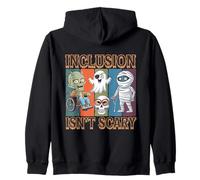 Inclusion Isn’t Scary Halloween Diversity Awareness Costume Zip Hoodie