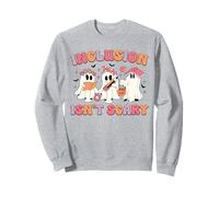 Inclusion Isn't Scary Boo Ghost Sped Teacher Halloween Sweatshirt