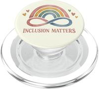 Inclusion Matters Boho Rainbow Infinity Autism Acceptance PopSockets PopGrip for MagSafe