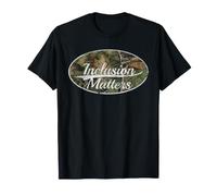 Inclusion Matters Camouflage Vintage Distressed Style T-Shirt