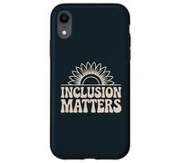 Inclusion Matters Sunflower Equality Message Case for iPhone XR