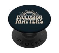 Inclusion Matters Sunflower Equality Message PopSockets Adhesive PopGrip