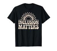 Inclusion Matters Sunflower Equality Message T-Shirt