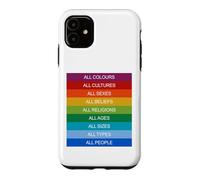 Inclusion Modern Society Cultural Diversity Love Rainbow Case for iPhone 11
