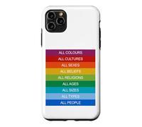 Inclusion Modern Society Cultural Diversity Love Rainbow Case for iPhone 11 Pro Max