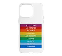 Inclusion Modern Society Cultural Diversity Love Rainbow Case for iPhone 15 Pro Max