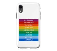 Inclusion Modern Society Cultural Diversity Love Rainbow Case for iPhone XR