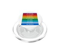 Inclusion Modern Society Cultural Diversity Love Rainbow PopSockets PopGrip for MagSafe