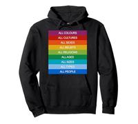 Inclusion Modern Society Cultural Diversity Love Rainbow Pullover Hoodie