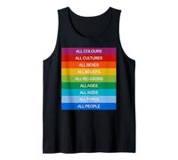 Inclusion Modern Society Cultural Diversity Love Rainbow Tank Top