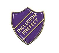 Inclusion Prefect Purple School Shield Badge