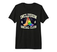 Inclusion Social Club Rainbow High Five Graphic Premium T-Shirt