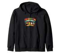 Inclusion Starts Here Special Education Teacher Inclusive Zip Hoodie
