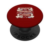 Inclusive Communication Awareness Ducks HOWEVER YOU PopSockets Adhesive PopGrip