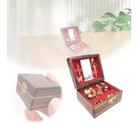 Inclusive Education for Children 1: 12 Mini Dollhouse Furniture Set Tiny Jewelry With Decorative Accessories For Micro Scene & Makeup Storage And The Early World (Brown, 3. 3cm)