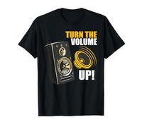 Inclusive Party Sounds Speaker Speech Fun Turn The Volume Up T-Shirt