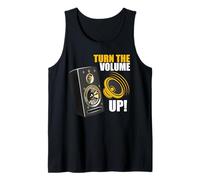 Inclusive Party Sounds Speaker Speech Fun Turn The Volume Up Tank Top