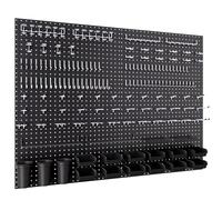 INCLY 48x36 Inch Metal Peg Board with 1/4" Pegboard Hooks Accessories Kit | 6PCS Black Peg Boards Panels, 234PCS Pegboard Accessories, Pegboard Wall Organizer Tool Storage System for Garage Workbench