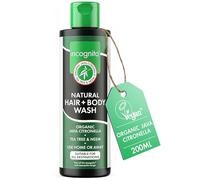 Incognito Java Citronella Hair Body Wash 200ml - Insect and Mosquito Repellent - Nourishes and Promotes Healthy Strong Hair and Skin - Reduces Dandruff Head Lice - Suitable For Both Men and Women