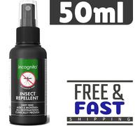 Incognito Insect Repellent Spray, 100ml - Natural DEET Free, Shields from Wide Range of Biting Insects. Clinically proven protection from Ticks & Dengue carrying mosquitoes, Organic Mosquito Repellent