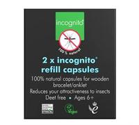 incognito Refill Capsules For Wooden Bead Insect Repellent Bracelet- 2 Capsules