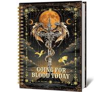 INCOK 4th Wing Gift Dragon Notebook - Fourth-Wiing Bookish Merch Dragon Spiral Notebooks Fantasy Journal Holiday Birthday Gifts for Book Lover Reader Rider Fans Office Supplies School Stationery