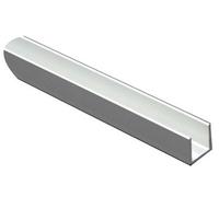 Incolore Anodised Aluminium Equal U-Shaped Angle Profile, (L)1M (W)20mm (D)20mm (T)1.5mm