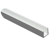 Incolore Anodised Aluminium Equal U-Shaped Angle Profile, (L)2M (W)20mm (D)20mm (T)1.5mm