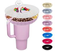 Incolumitas Stanley Snack Tray, Food Grade Silicone Snack Bowl for Stanley Cup 40 oz Accessories with Straws Cover, Snack Bowl (40 oz)