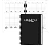 Income & Expense Log Book - A5 Income and Expense Ledger Book for Small Business, Accounting Bookkeeping Tracking Ledger Log Book for Woman and Man, 5.5" x 8.5", Black