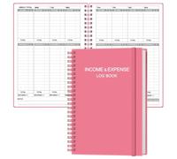 Income & Expense Tracker - Income and Expense Ledger Book for Small Business, Accounting Bookkeeping Tracking Ledger Log Book for Woman and Man, 5.8" x 8.3", Pink