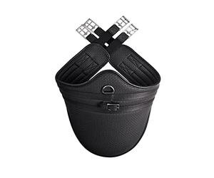 InComfort HyCOMFORT Waffle Horse Stud Girth (24in) (Black)