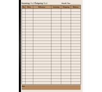 Incoming And Outgoing Book A5: Simple Income & Expenditure Ledger. Incoming and outgoing log book for self employed | Suitable for Home or businesses . Size A5 __ 120 Page