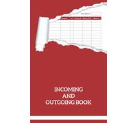 Incoming And Outgoing Book: Simple Income & Expenditure Ledger for Business - Office, Petty Cash Log Book