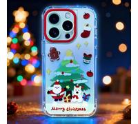 Incoming Call LED Flash Case for iPhone 16 Pro Max 6.9 inch ,Built-in Led Flash iPhone Case,Cute Merry Christmas Phone Case Shockproof Protective Cover, Gifts for Women Girl Boy Men,Colorful Flashing
