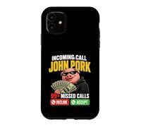 Incoming Call Missed Calls Funny Phone Meme Design Brainrot Case for iPhone 11